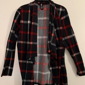 Red/black cardigan